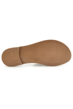 Ciabatte bianche con inserti metallizzati Plocadi MAT16
