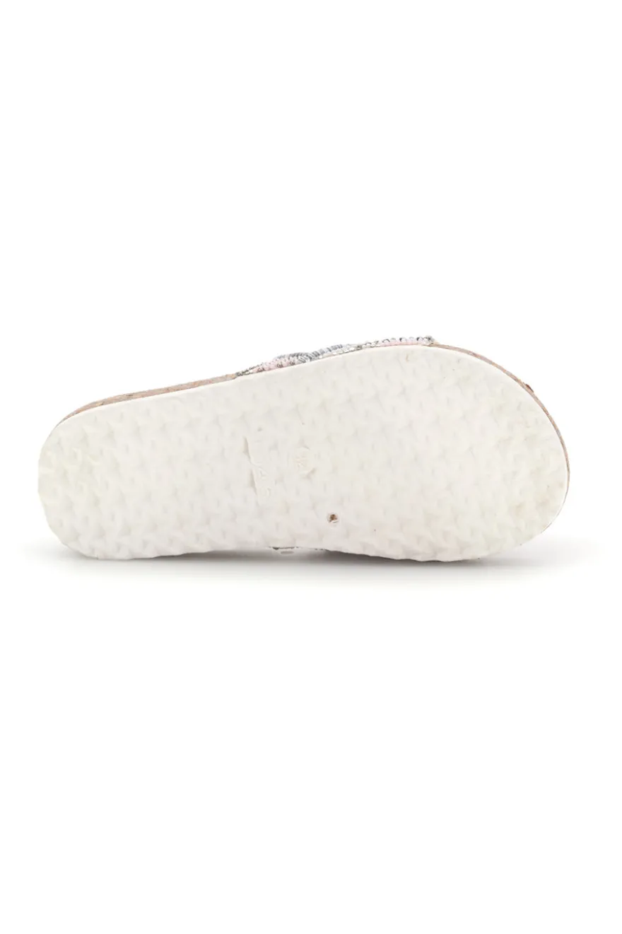 Ciabatte Bianche con Perline Pitt kids 14615