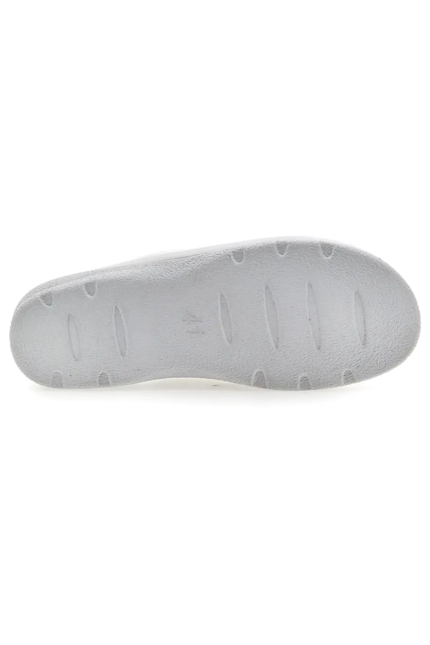 Ciabatte Bianche con Sottopiede in Pelle INBLU 33 RH