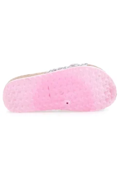 Ciabatte Bianche Leopardate Pitt Kids 14403