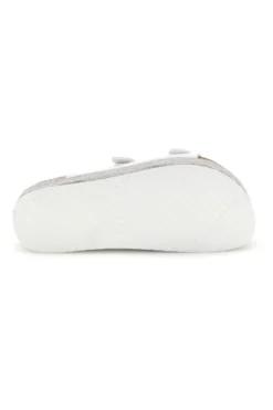 Ciabatte bianche lucide con doppia fibbia Superga S11U009