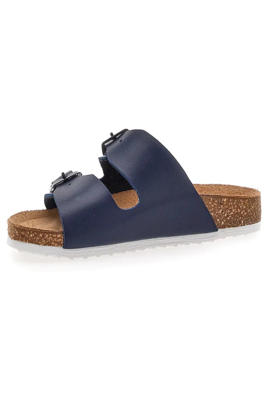 Ciabatte Blu con Doppia Fibbia Pittarello Bio 257206