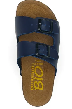 Ciabatte blu con doppia fibbia regolabile Pittarello Bio 257A206SR