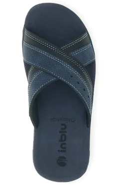 Ciabatte blu con fasce incrociate Inblu 14 VT