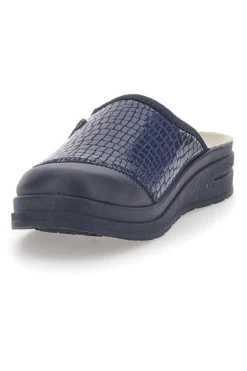 Ciabatte Blu con Tomaia in Pelle Effetto Lucido BIO UP 753