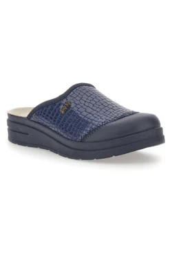 Ciabatte Blu con Tomaia in Pelle Effetto Lucido BIO UP 753