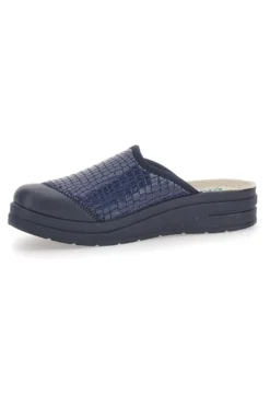 Ciabatte Blu con Tomaia in Pelle Effetto Lucido BIO UP 753