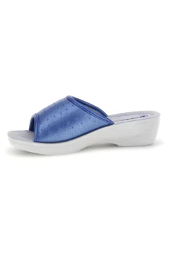 Ciabatte blu con zeppa Inblu 45N PL