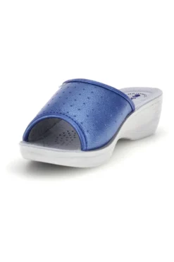 Ciabatte blu con zeppa Inblu 45N PL