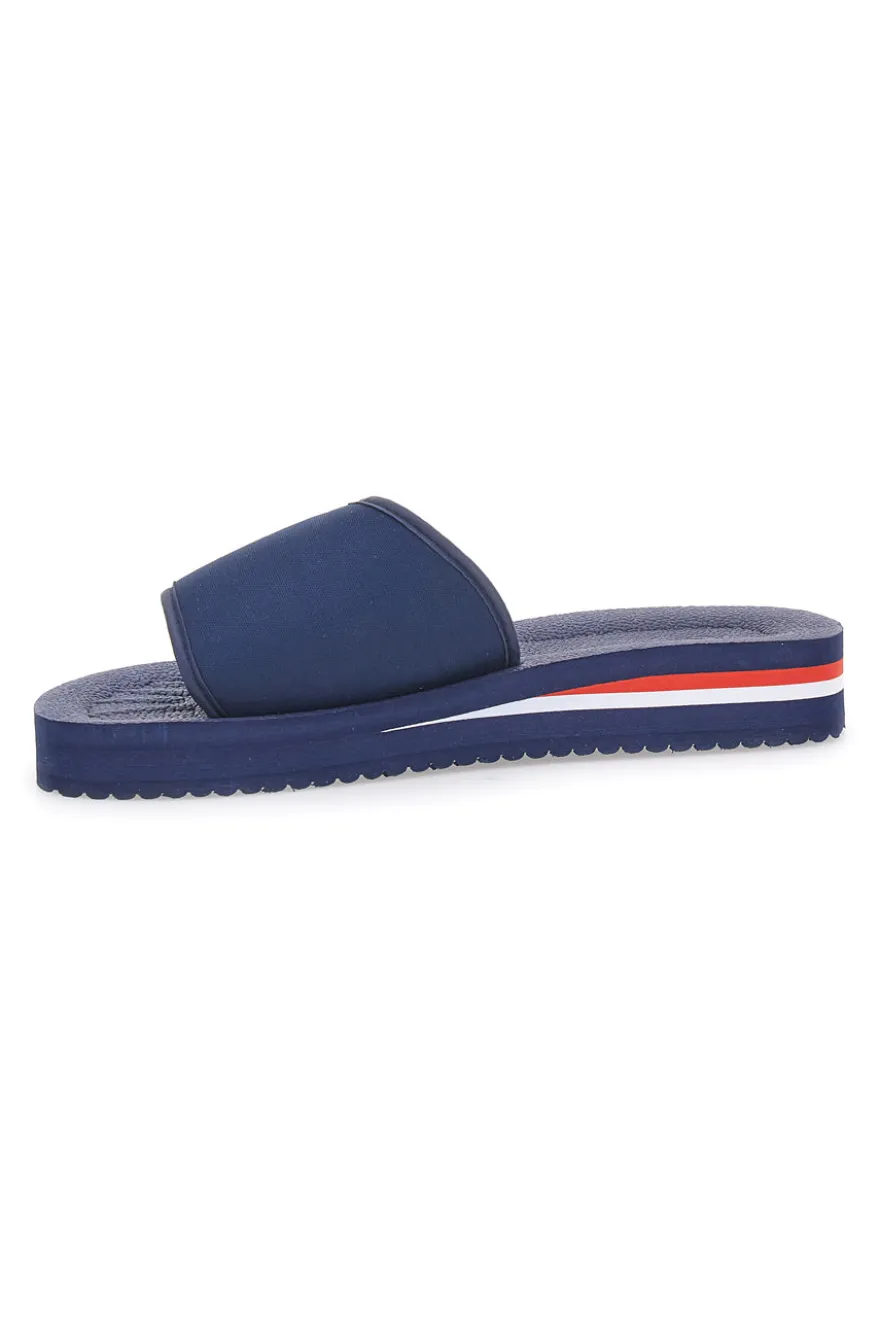 Ciabatte Blu Fascia Regolabile Logo Superga S24E702
