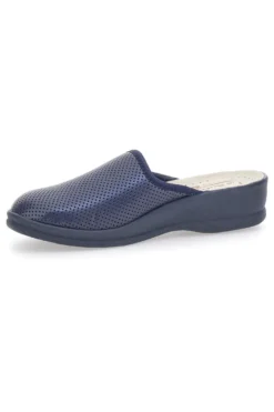 Ciabatte Blu Made In Italy Con Plantare In Vera Pelle Le Soft 824100