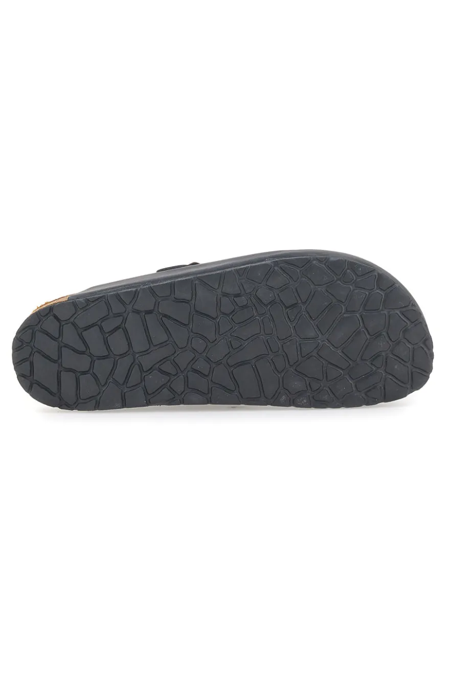 Ciabatte Chiuse Nere con Sottopiede in Pelle Made in Italy PITTARELLO TIERRA 335A013PR