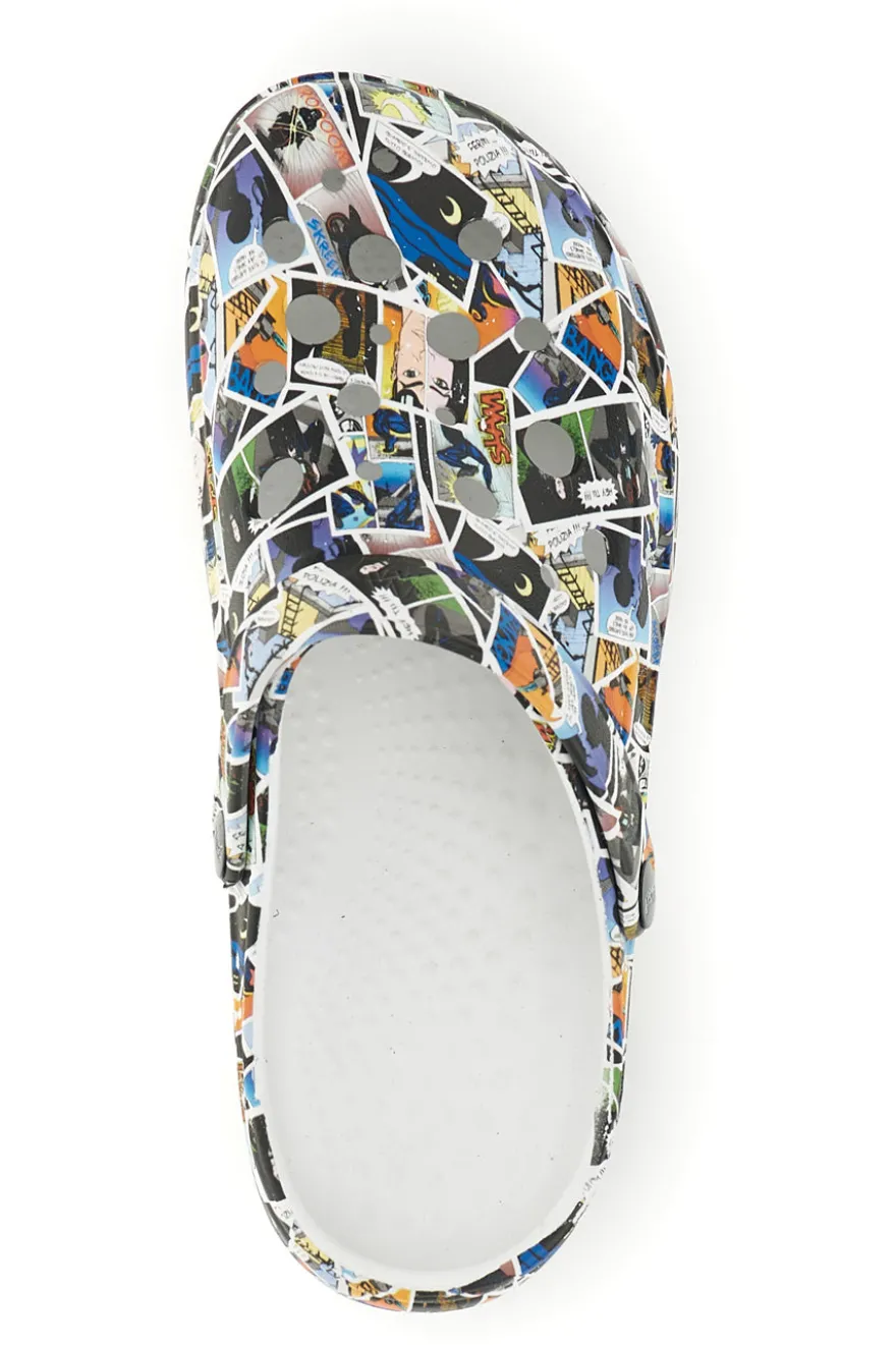 Ciabatte clog multicolore con stampa Woz 2