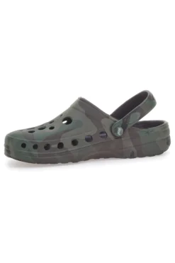 Ciabatte Clog verde militare comode e leggere da uomo Woz 3