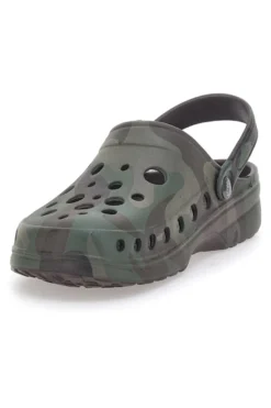 Ciabatte Clog verde militare comode e leggere da uomo Woz 3