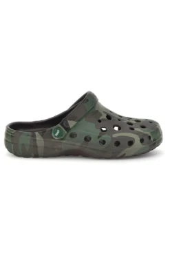 Ciabatte clog verdi camouflage Woz 1