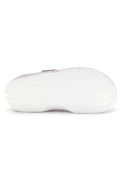 Ciabatte clog viola traforate con stampa Woz 5