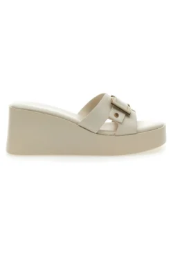 Ciabatte con Zeppa Beige Rock'n Doll 390275
