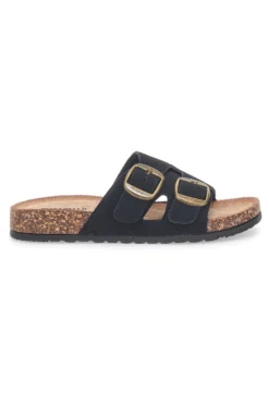 Ciabatte da donna nere con doppia fibbia Pittarello FC2084J1