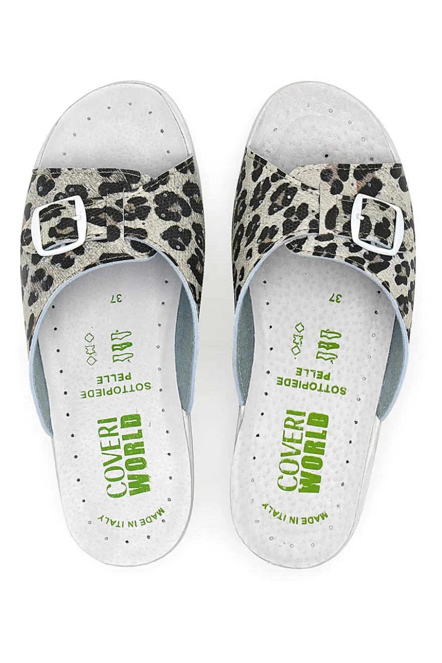 Ciabatte da Lavoro Coveri World 132 Leopardate