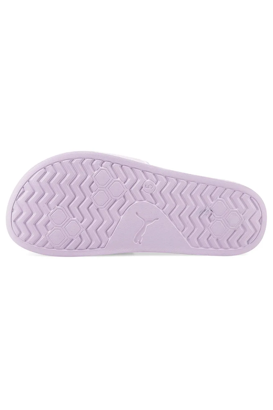 Ciabatte da piscina lilla con fascia imbottita e plantare sagomato Puma Leadcat 2.0