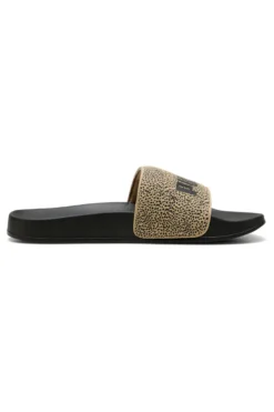 Ciabatte da Piscina nere con fascia animalier Puma Leadcat 2.0 Topcat