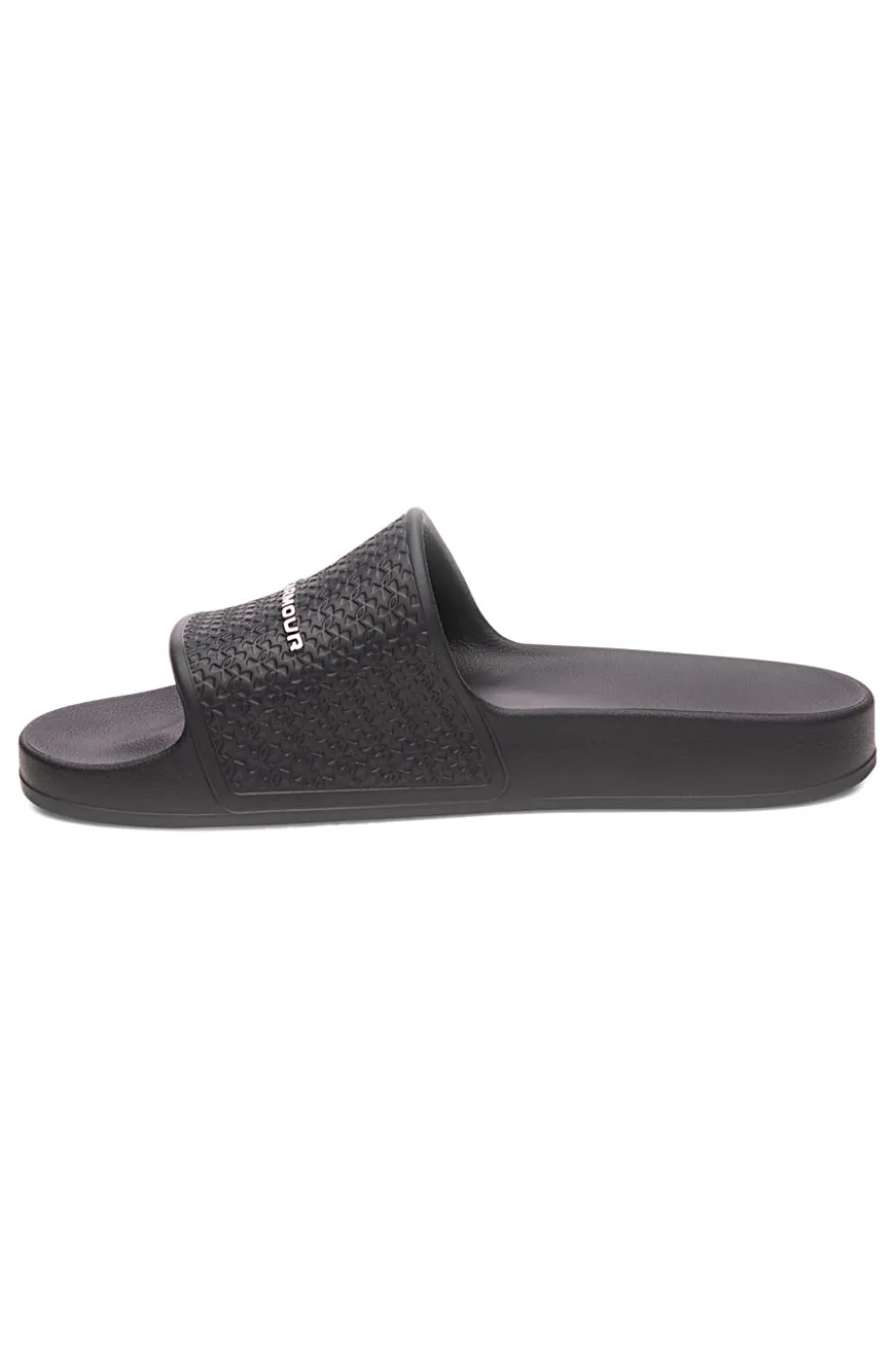 Ciabatte da piscina nere con fascia logata Under armour 6007533 001
