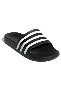Ciabatte da Piscina nere con strisce Adidas Adilette Aqua