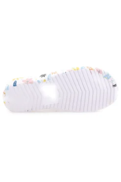 Ciabatte floreali viola multicolor fascia incrociata 2T2L 711