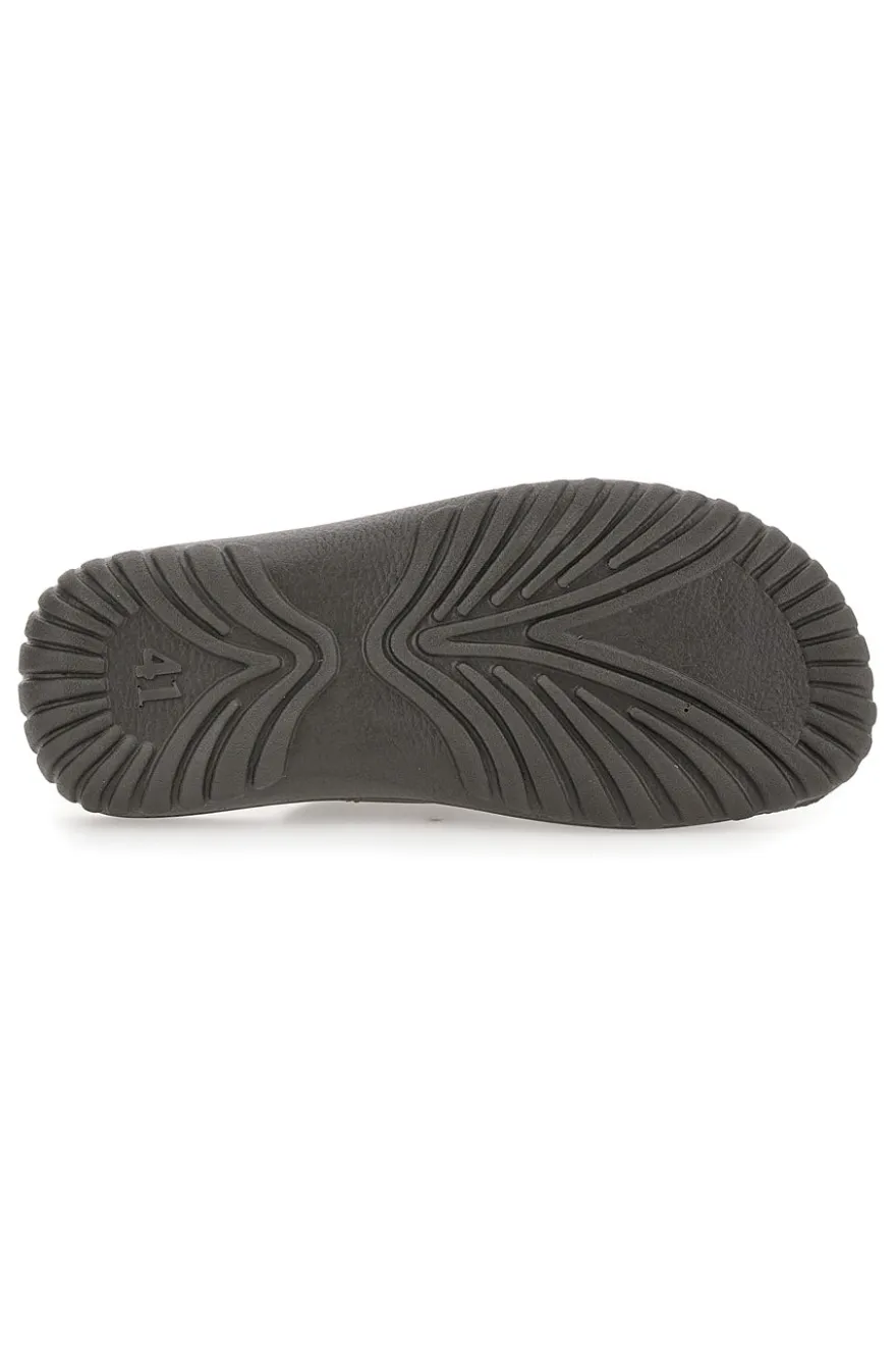 Ciabatte Grigio Con Strappi in Velcro Inblu 106 Fn