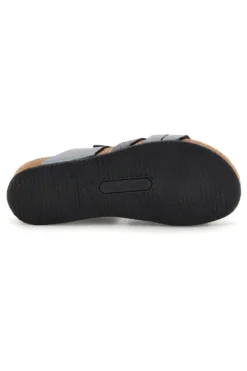 Ciabatte grigio sottopiede in vera pelle Pittarello eco 293A410SR