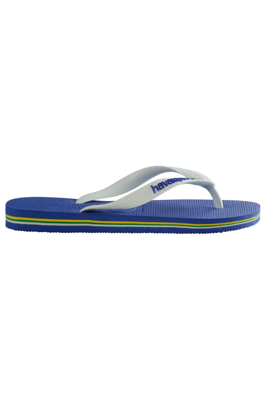 Ciabatte Infradito Blu Havaianas Brasil Logo
