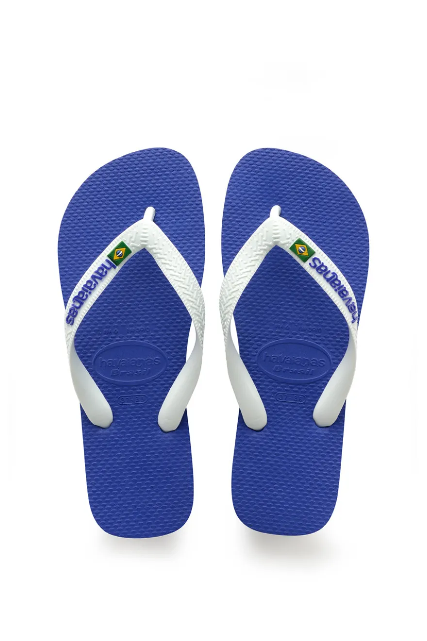 Ciabatte Infradito Blu Havaianas Brasil Logo