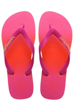 Ciabatte Infradito Fucsia e Arancione con Effetto Sfumato Havaianas Top Fashion