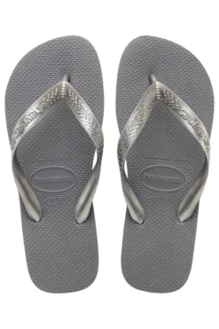 Ciabatte Infradito in Gomma Grigie Havaianas Top Tiras FC