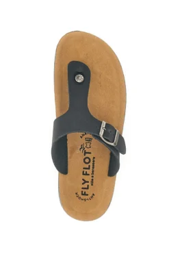 Ciabatte Infradito Nere Comfort Made in Italy Fly Flot 782154
