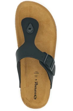 Ciabatte Infradito Nere con Fibbia Superga S31Y285