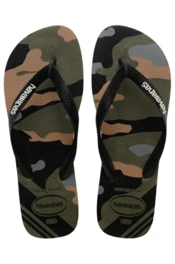 Ciabatte Infradito Verde Militare In Gomma Havaianas Top Camu