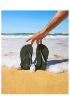 Ciabatte Infradito Verdi Havaians Brasil Logo