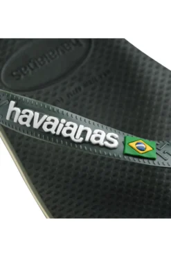 Ciabatte Infradito Verdi Havaians Brasil Logo