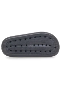 Ciabatte in gomma nere con fascia piena design minimal 2T2L