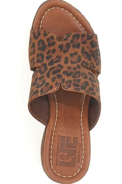 Ciabatte Leopardate Con Zeppa Effetto Legno Made in Italy PITTARELLO LOVE 5905/Z