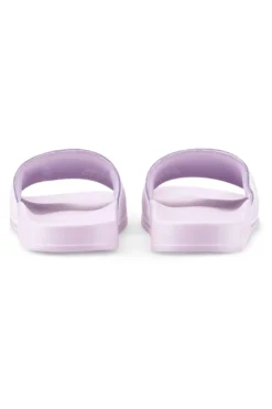 Ciabatte lilla con fascia e logo bianco PUMA Leadcat 2