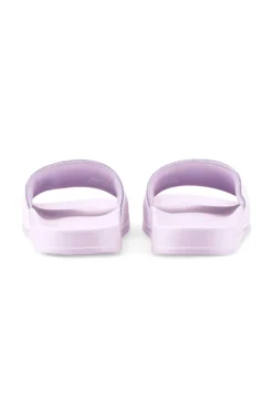 Ciabatte lilla con fascia e logo bianco PUMA Leadcat 2