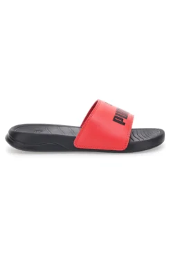 Ciabatte nere con banda rossa Puma Popcat 20 jr