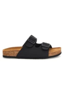Ciabatte Nere con Doppia Fibbia Superga S31T618