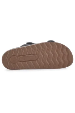 Ciabatte nere con doppia fibbia e plantare anatomico FLY FLOT 781714C