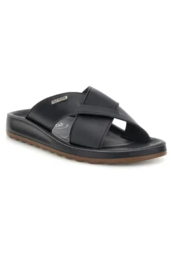 Ciabatte nere con fasce incrociate Fly flot 90780244ZZ