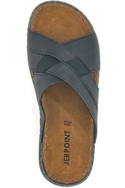 Ciabatte Nere Con Fasce incrociate Jerpoint 601PS