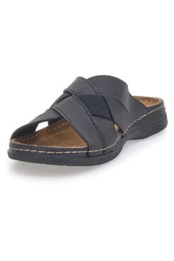 Ciabatte Nere Con Fasce incrociate Jerpoint 601PS
